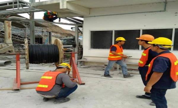 Industrial cable installation